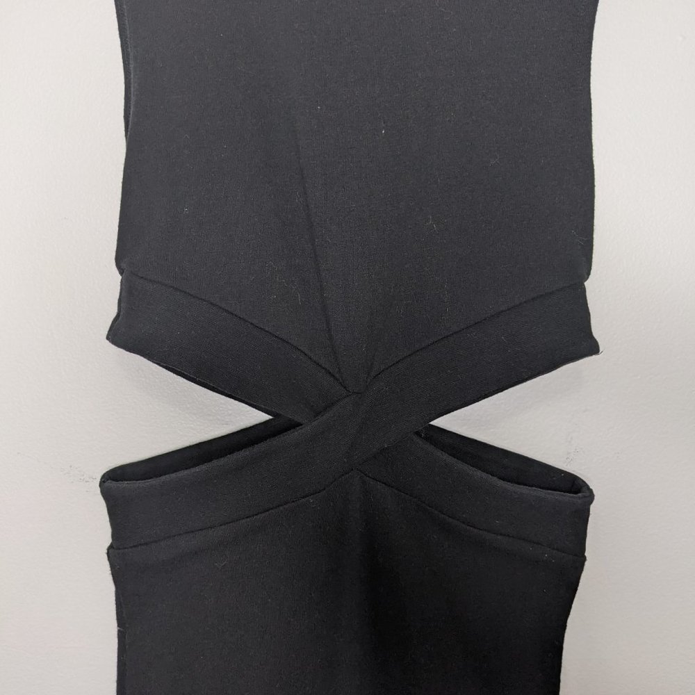 Cheap Monday Black Astral Cut Out Midi Dress S - Picture 4 of 8